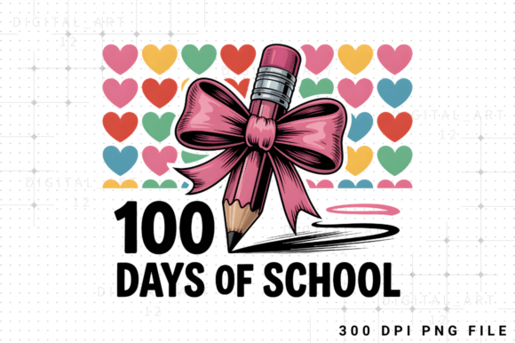 A Designer's Look at the 100 Days of School Pencil Design