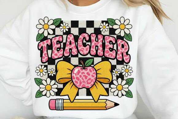 A Designer's Take on the Faux Yarn Pencil Teacher Graphic