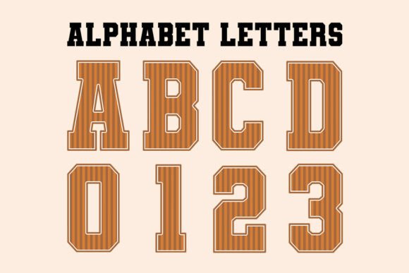 A Review of the Orange Neon Striped Alphabet for Embroidery