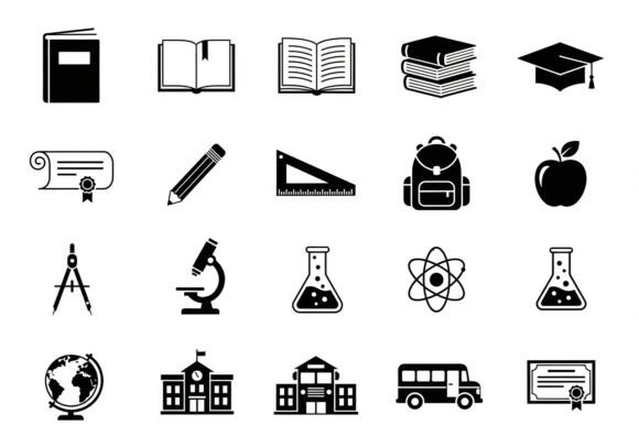 Black White Educational School Supplies Review