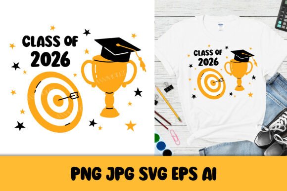 Class of 2026 SVG Graduation PNG Print