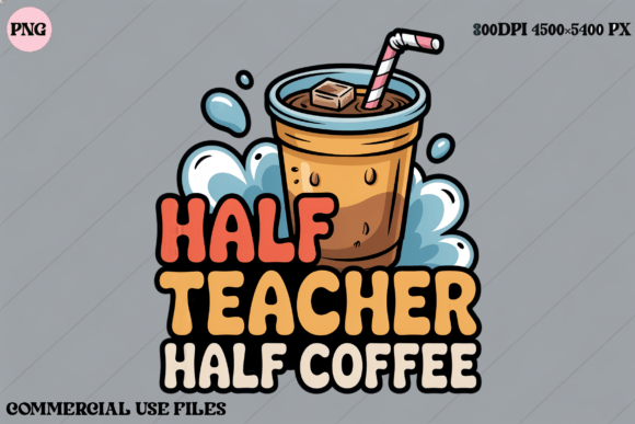Half Teacher Half Coffee Funny Gift Embroidery Review