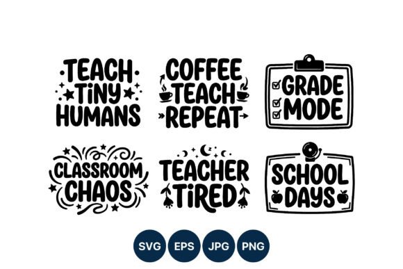Handwritten Teacher Quotes Black White
