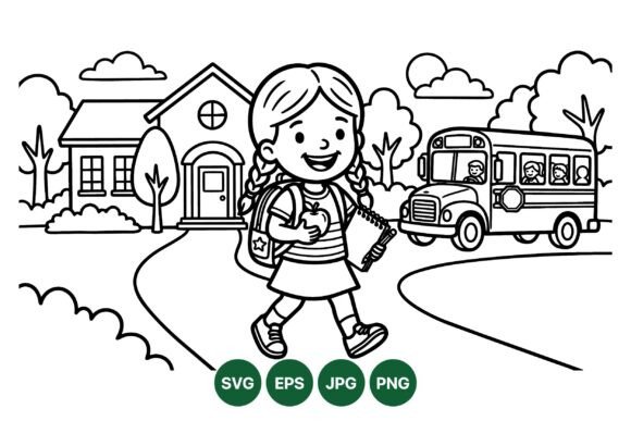 Happy School Girl Vector Art: A Practical Embroidery Design Review