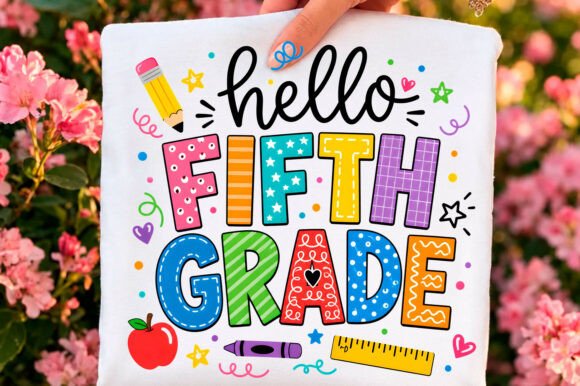 Hello Fifth Grade: A Designer's Take on School Supply Embroidery