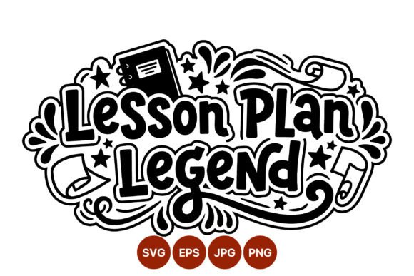 Lesson Plan Legend School Typography