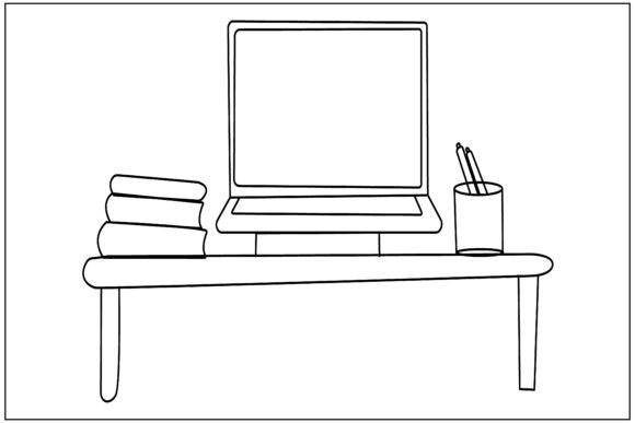 Modern Teacher Desk Line Art: A Designer's Embroidery Review