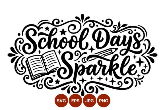 School Days Sparkle Script Lettering: A Designer's Hands-On Review