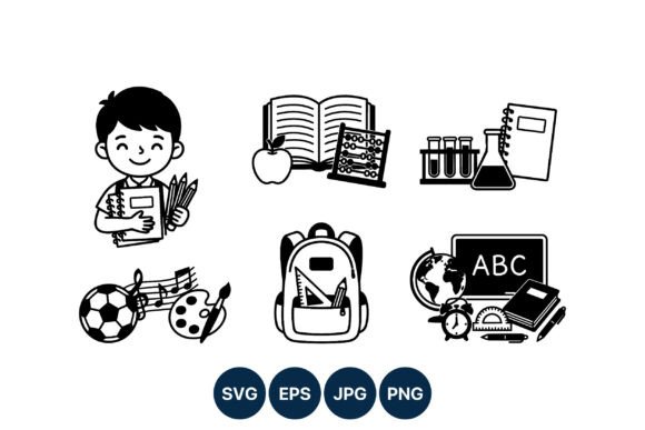 School Supplies and Happy Boy Vector: An Embroidery Review