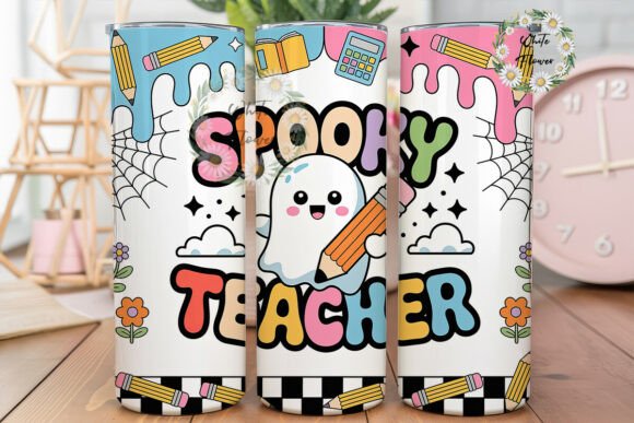 Spooky Teacher Kawaii Ghost 20oz Tumbler