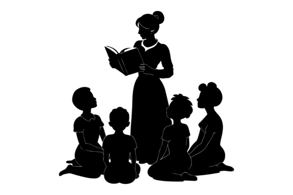 Teacher Reading Book Silhouette: A Designer's Review